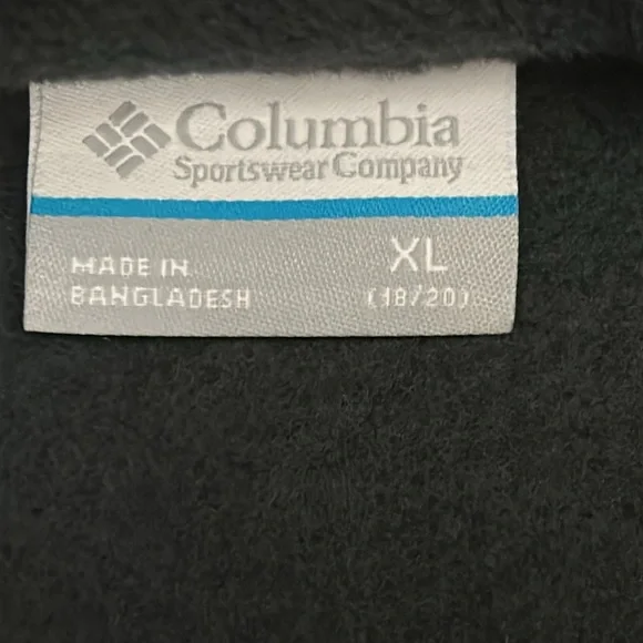 New Columbia Youth Size XL Black Fleece Full Front Zip Closure Jacket - Picture 2 of 8